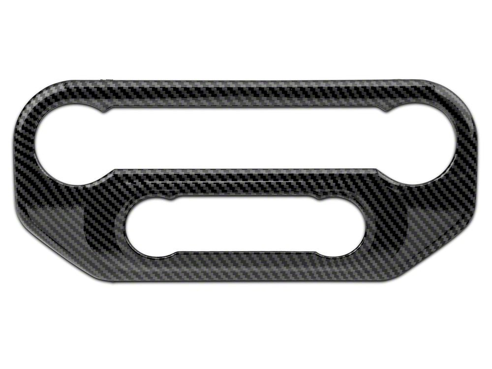 RedRock HAVC/Radio Panel Trim; Carbon Fiber Appearance (21-25 Bronco)