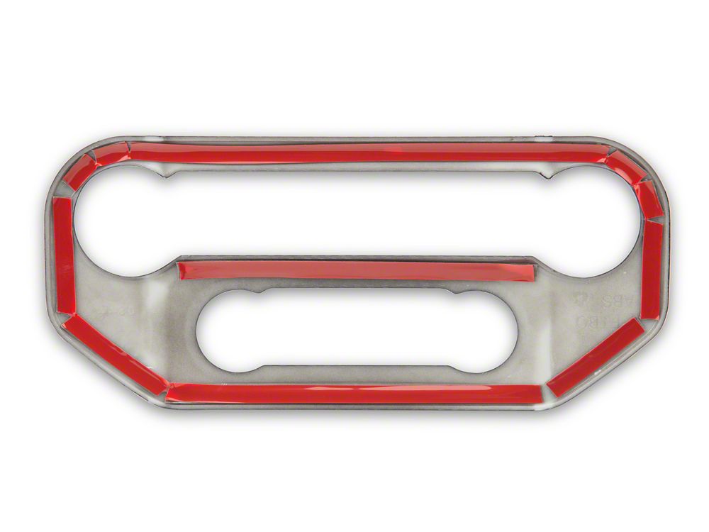 RedRock HAVC/Radio Panel Trim; Carbon Fiber Appearance (21-25 Bronco)