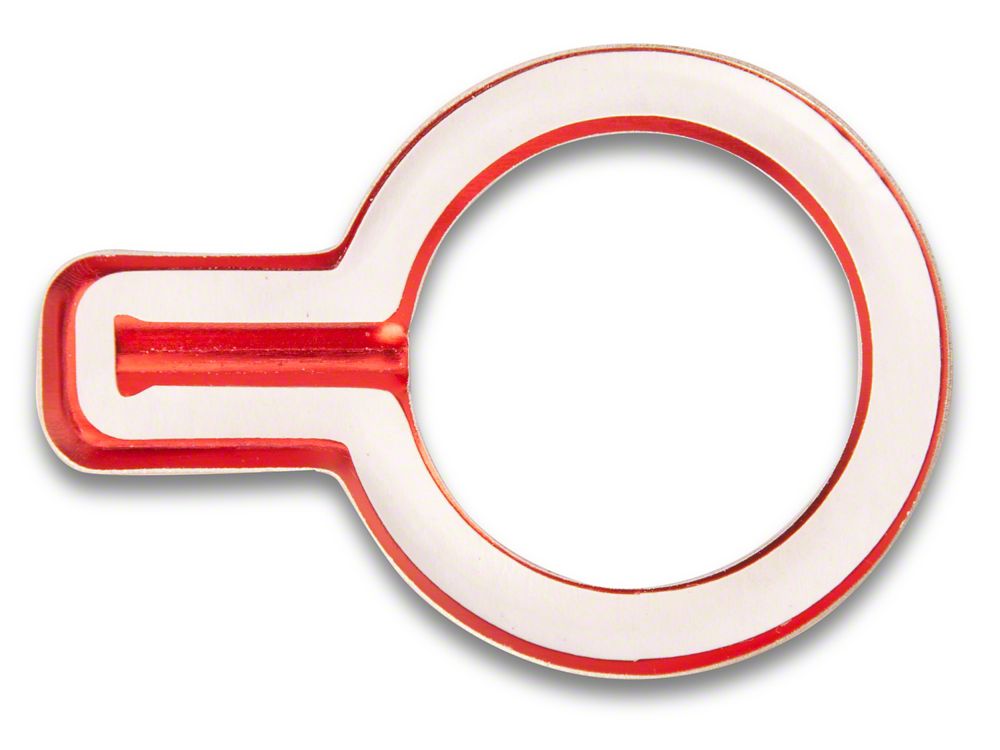 RedRock Billet Start-Stop Button Cover; Red (21-25 Bronco)