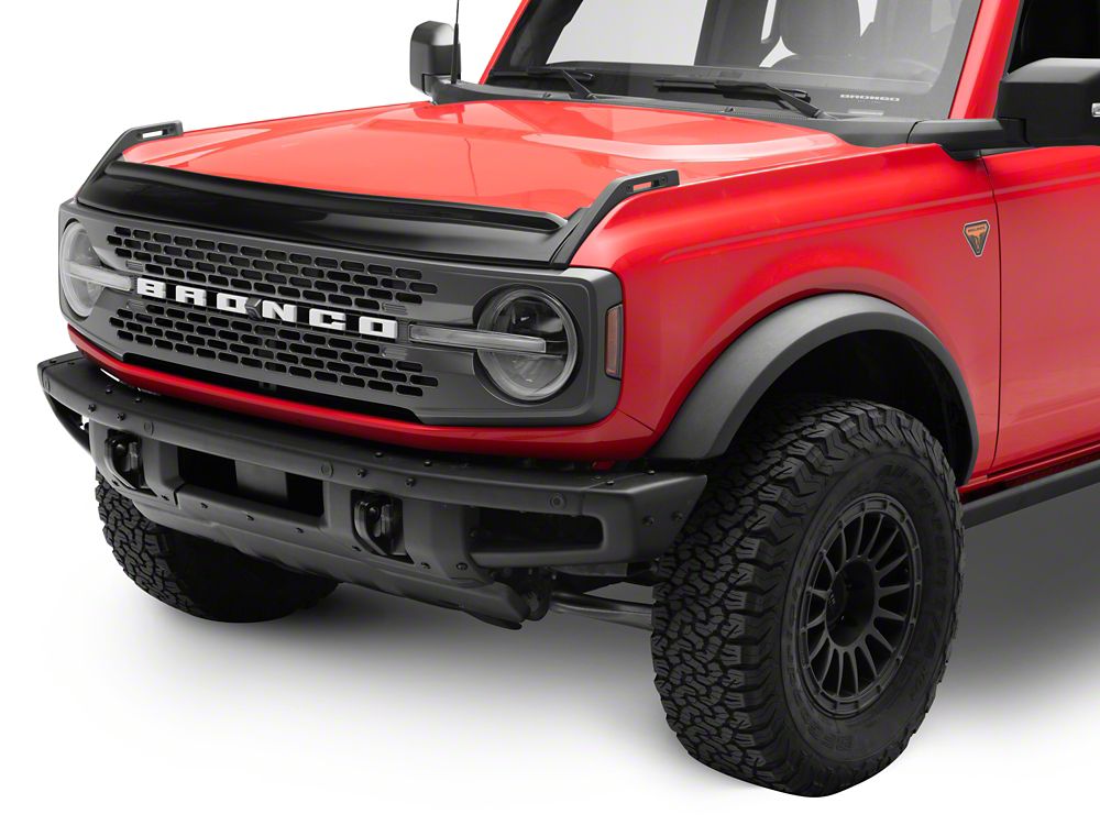 RedRock Hood Deflector; Gloss Black (21-25 Bronco)