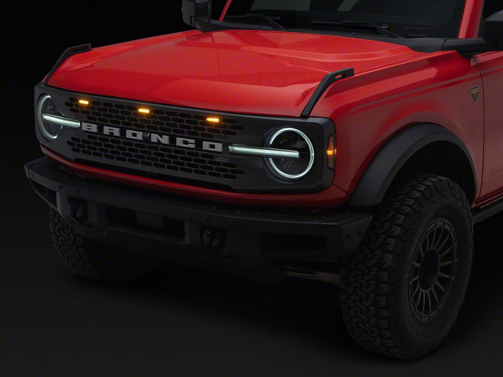 RedRock 3-Piece LED Grille Light Kit (21-25 Bronco Badlands, Wildtrack)
