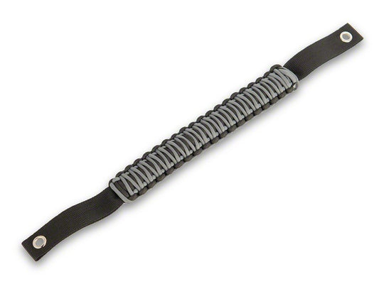 RedRock Paracord Grab Handle; Black and Gray (21-25 Bronco)
