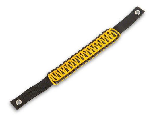 RedRock Paracord Grab Handle; Black and Yellow (21-25 Bronco)