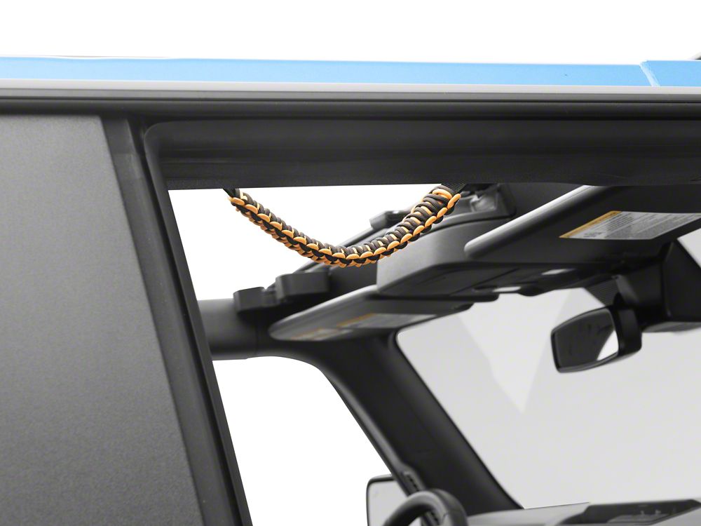 RedRock Paracord Grab Handle; Black and Yellow (21-25 Bronco)