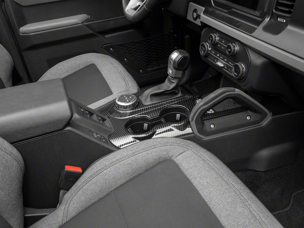 RedRock Center Console Cover Trim; Carbon Fiber (21-25 Bronco)