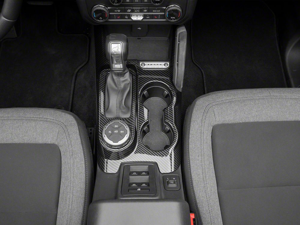 RedRock Center Console Cover Trim; Carbon Fiber (21-25 Bronco)