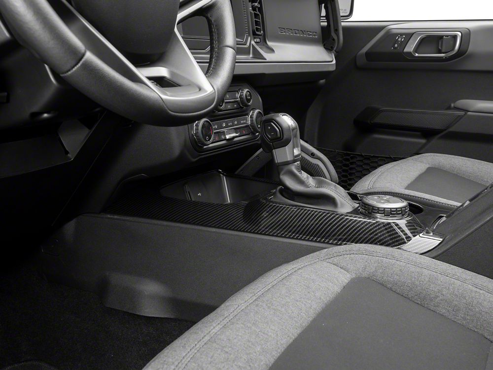 RedRock Center Console Cover Trim; Carbon Fiber (21-25 Bronco)
