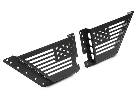 RedRock Aluminum Front Door Storage Panel with Flag Cutout (21-25 Bronco)