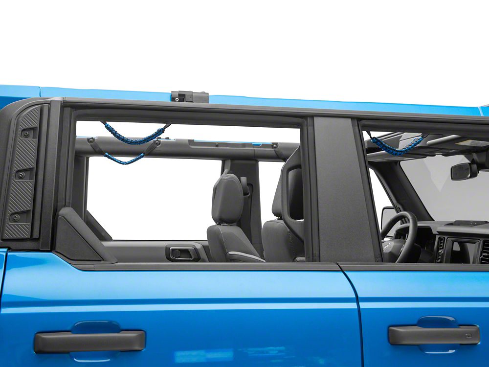 RedRock Paracord Grab Handles; Front and Rear: Blue (21-25 Bronco 4-Door)