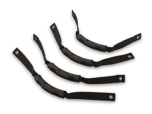 RedRock Grab Handles; Front and Rear; Black (21-25 Bronco 4-Door)