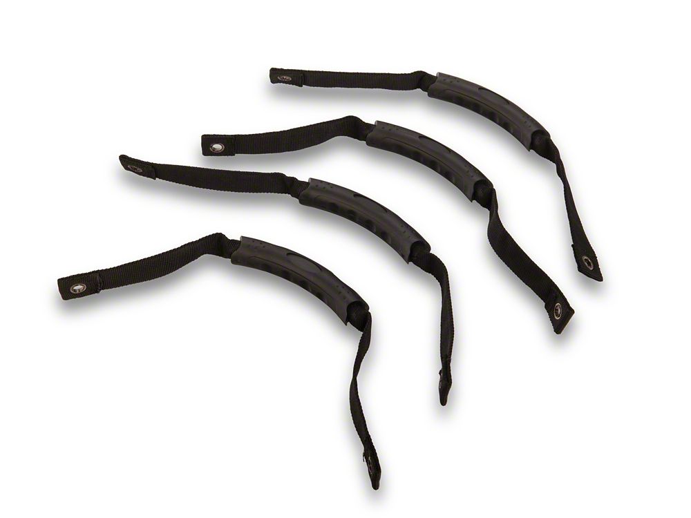 RedRock Grab Handles; Front and Rear; Black (21-25 Bronco 4-Door)