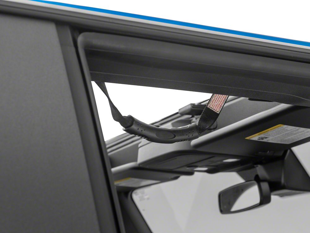RedRock Grab Handles with Flag Logo; Front and Rear; Black (21-25 Bronco 4-Door)