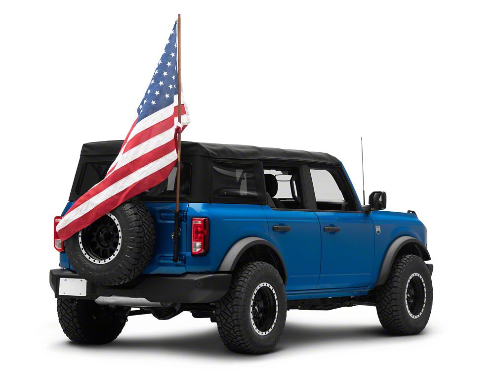RedRock Tailgate Hinge Flag Pole Bracket (21-25 Bronco)