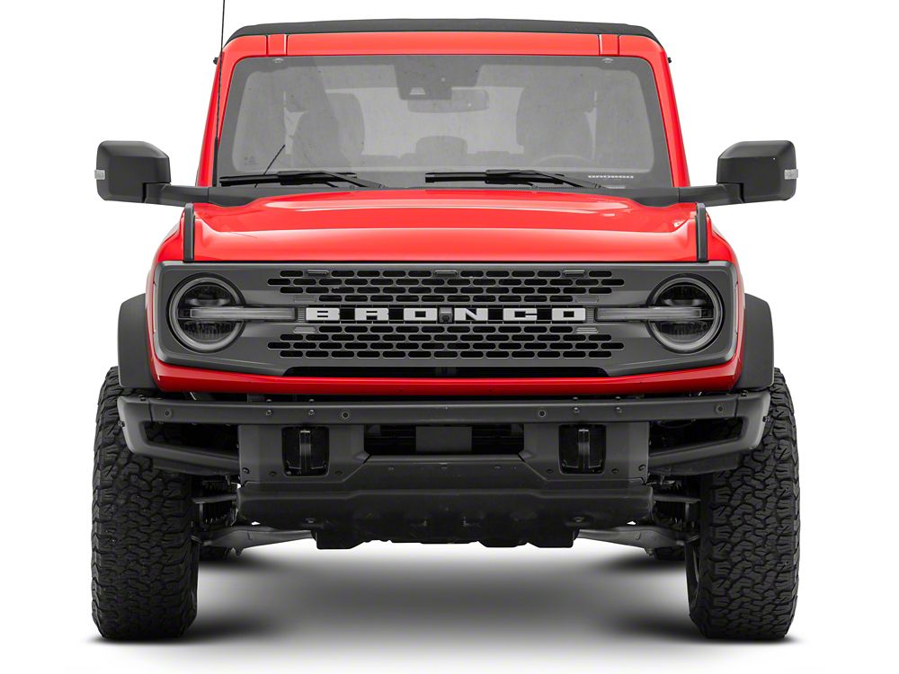 RedRock LED Grille Lighting; Smoked (21-25 Bronco Badlands, Everglades, Wildtrack)