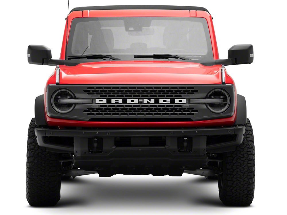 RedRock Hood Mounted Accessory DRL; Amber/White (21-25 Bronco)