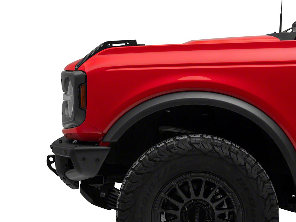 RedRock LED Hood Tie Down Lighting; Amber (21-25 Bronco)