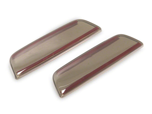 RedRock Grille Side Marker Light Covers; Smoked (21-25 Bronco)