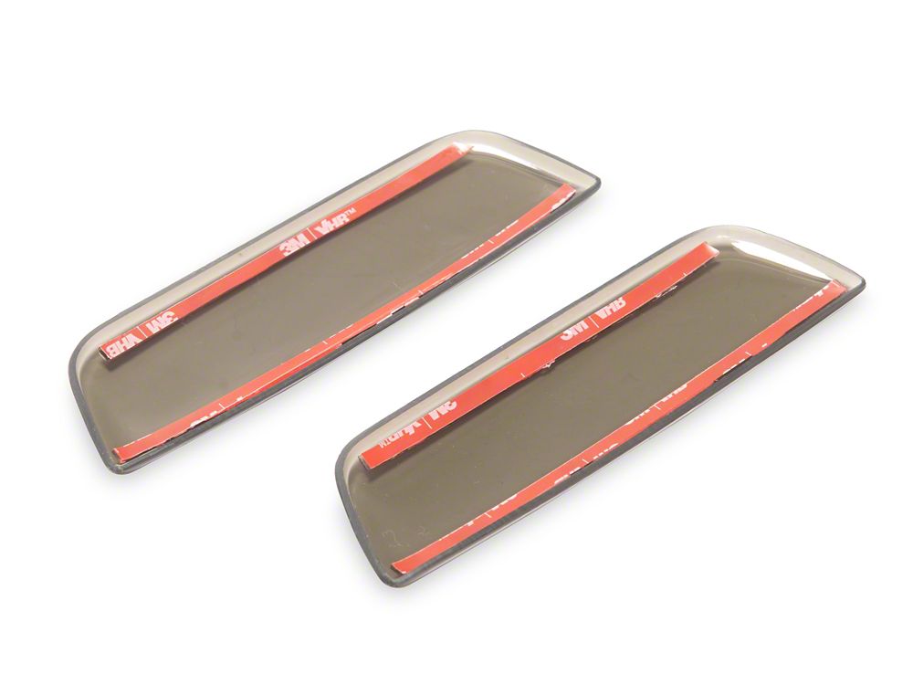 RedRock Grille Side Marker Light Covers; Smoked (21-25 Bronco)