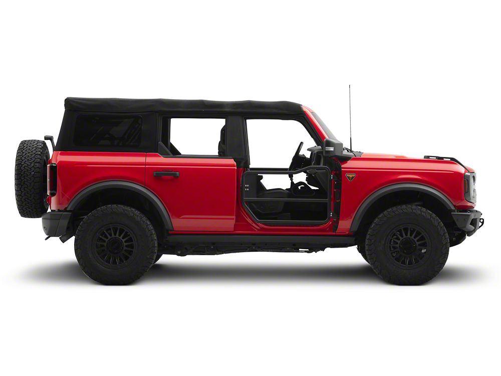 RedRock Off-Road Tubular Doors; Front (21-25 Bronco 4-Door)