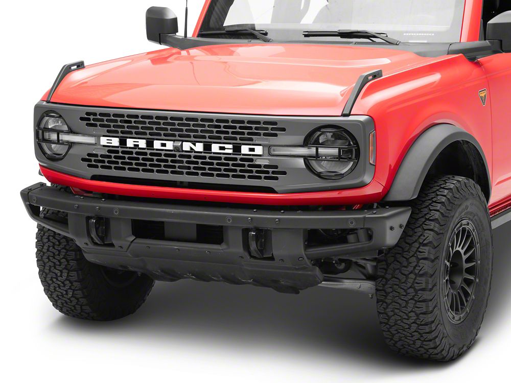 RedRock Off Road Headlight Guards; Black (21-25 Bronco)