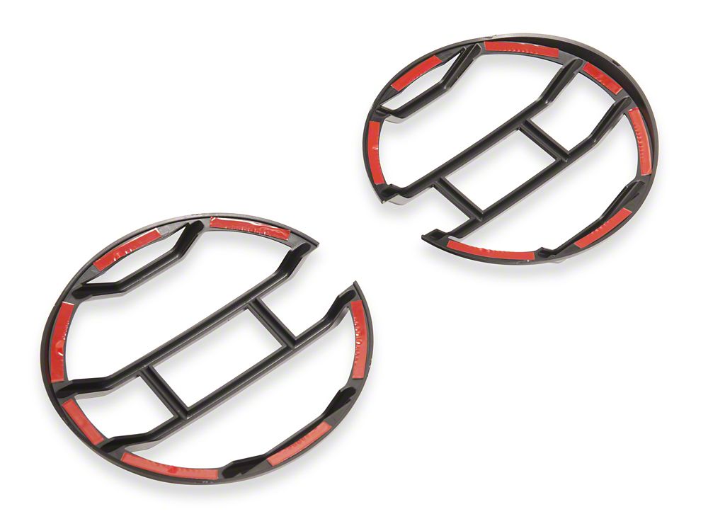 RedRock Off Road Headlight Guards; Black (21-25 Bronco)