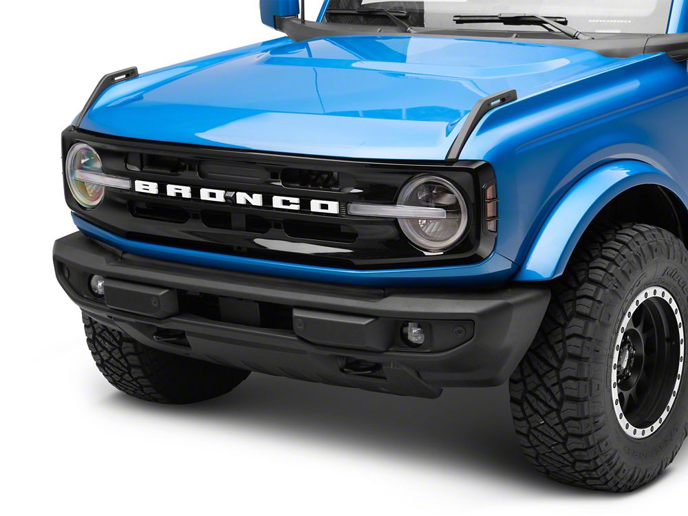 RedRock Off Road Side Marker Guards; Black (21-25 Bronco)