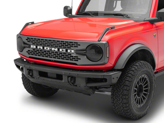 RedRock Headlight Covers; Smoked (21-25 Bronco)