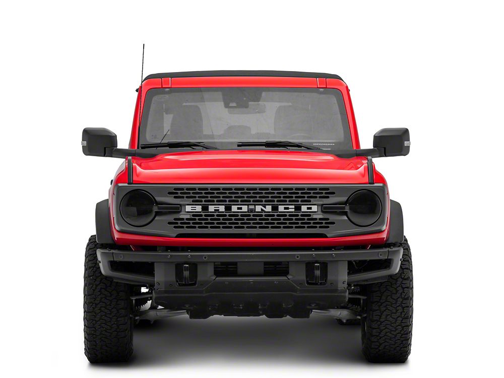 RedRock Headlight Covers; Smoked (21-25 Bronco)