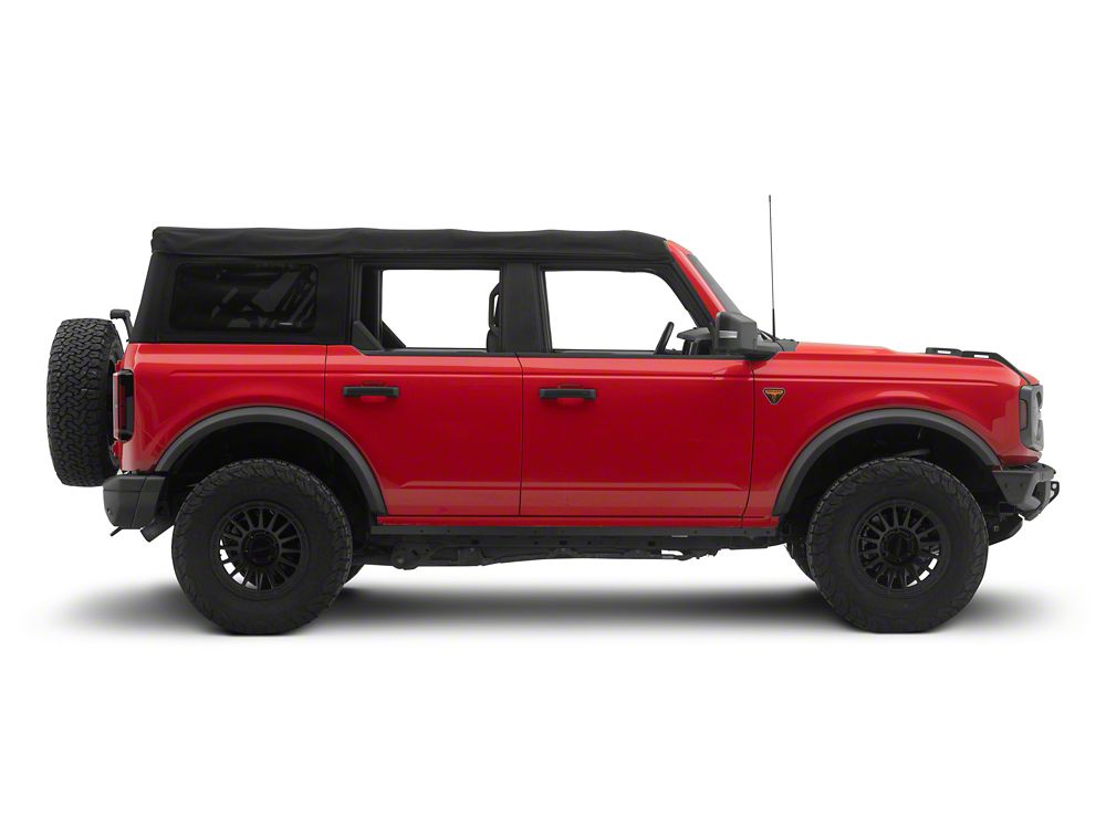 RedRock Pinch Weld Cover Kit; Black (21-25 Bronco)