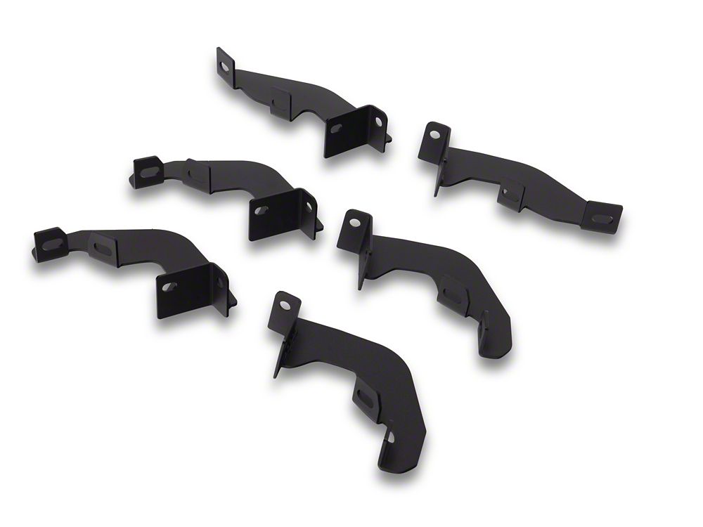RedRock 4-Inch Drop TC1 Running Boards; Textured Black (19-25 Ranger SuperCrew)