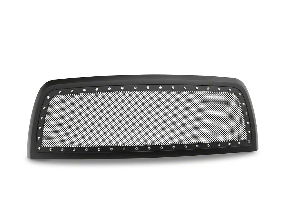 RedRock Evolution Stainless Steel Wire Mesh Upper Replacement Grille; Black (13-18 RAM 2500)