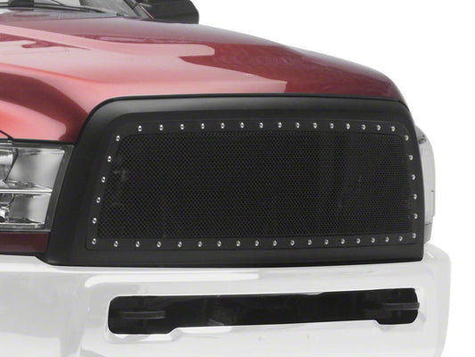 RedRock Evolution Stainless Steel Wire Mesh Upper Replacement Grille; Black (13-18 RAM 3500)