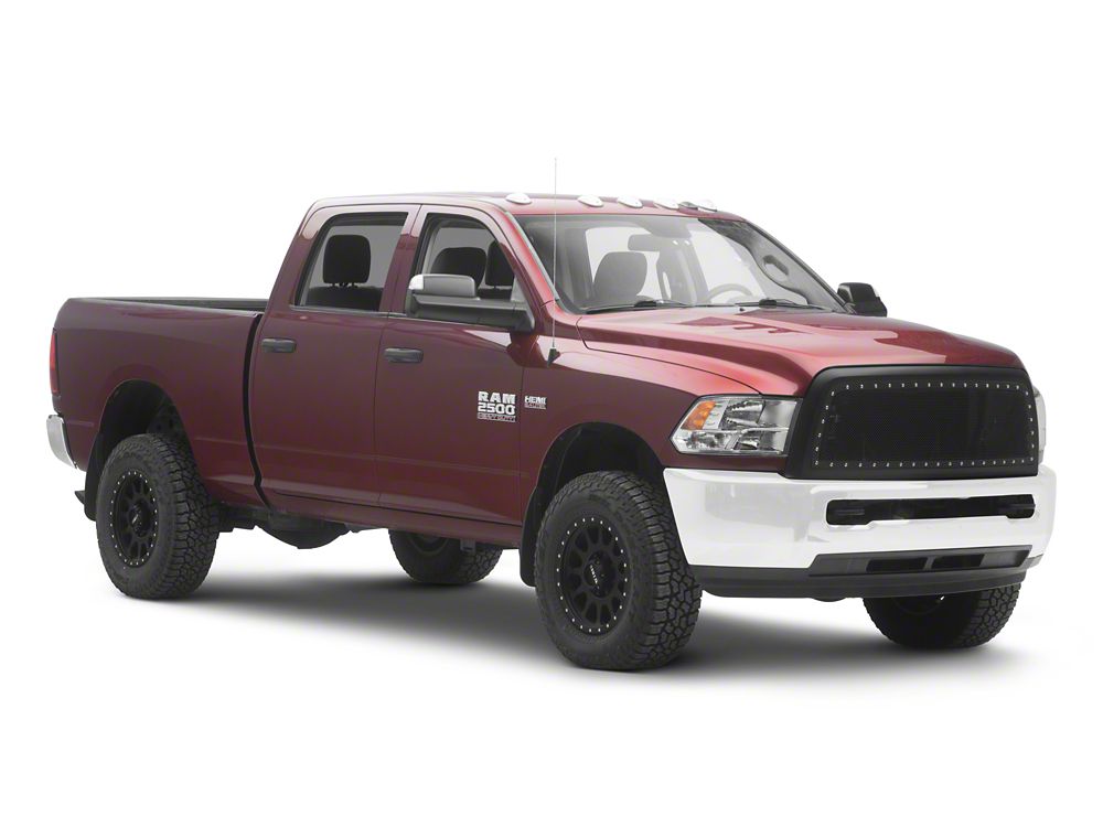 RedRock Evolution Stainless Steel Wire Mesh Upper Replacement Grille; Black (13-18 RAM 2500)