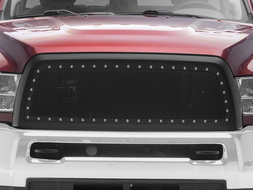RedRock Evolution Stainless Steel Wire Mesh Upper Replacement Grille; Black (13-18 RAM 2500)
