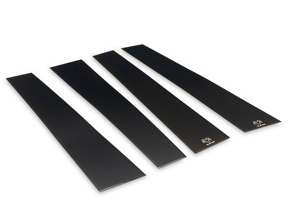 RAM Licensed by RedRock Black Platinum Pillar Posts (10-18 RAM 2500 Crew Cab, Mega Cab)
