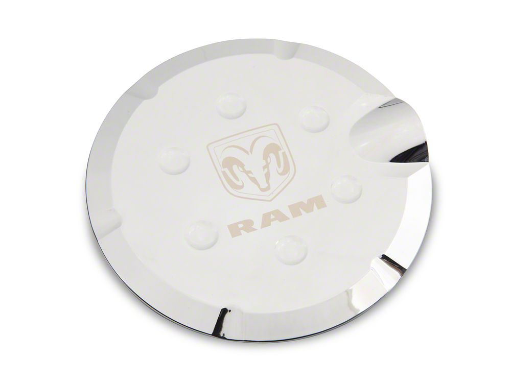 RAM Licensed by RedRock Fuel Tank Door Cover; Chrome (10-18 RAM 2500)