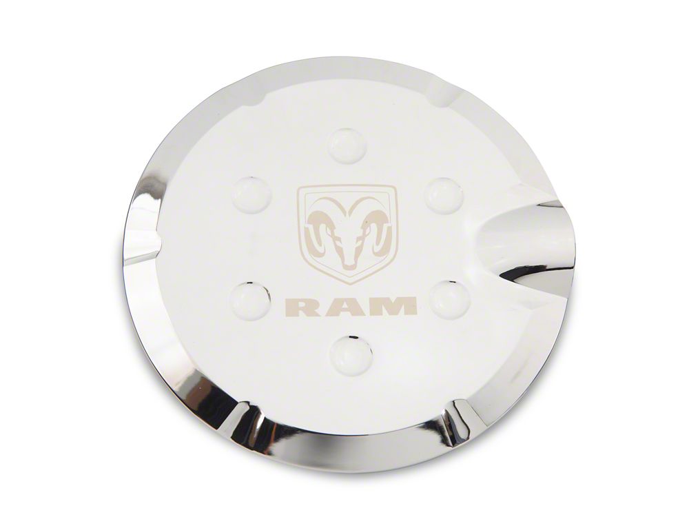 RAM Licensed by RedRock Fuel Tank Door Cover; Chrome (10-18 RAM 2500)