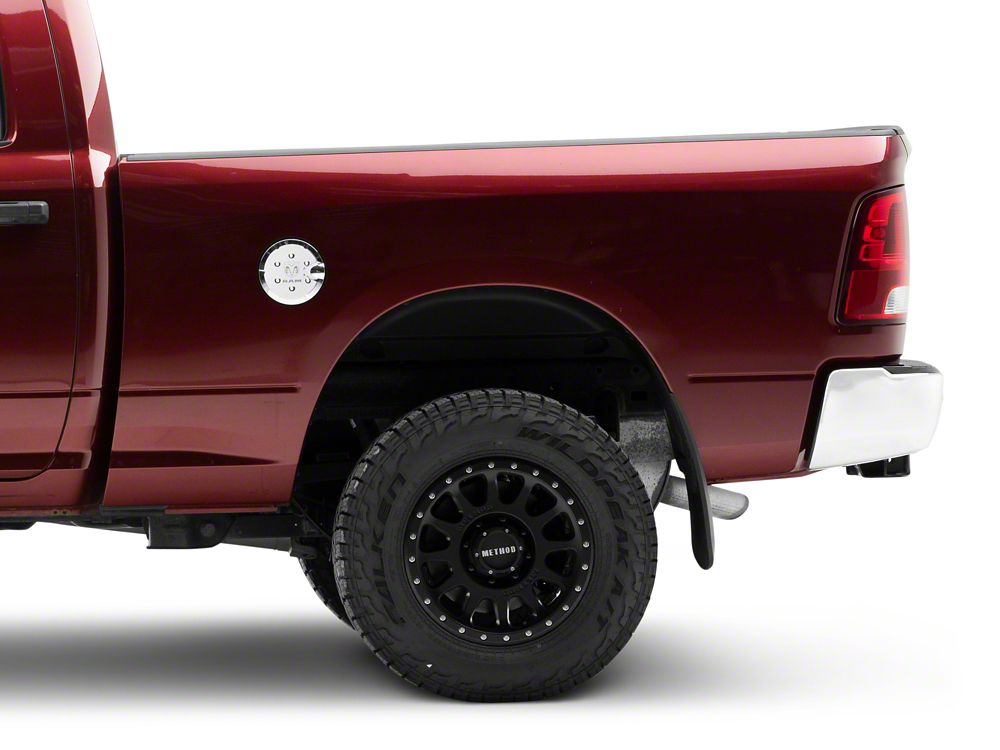 RAM Licensed by RedRock Fuel Tank Door Cover; Chrome (10-18 RAM 2500)