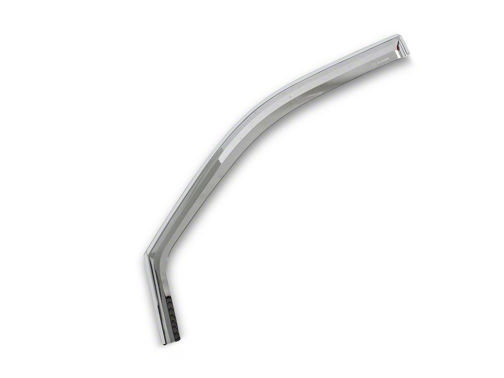 RAM Licensed by RedRock Element Chrome Window Visors; Channel Mount; Front and Rear (10-18 RAM 2500 Crew Cab, Mega Cab)