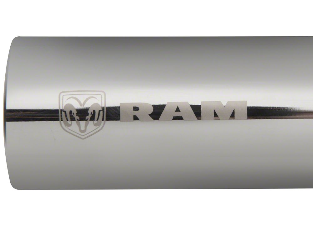 RAM Licensed by RedRock Locker Side Bed Rails; Stainless Steel (03-18 RAM 2500 w/ 6.4-Foot Box)