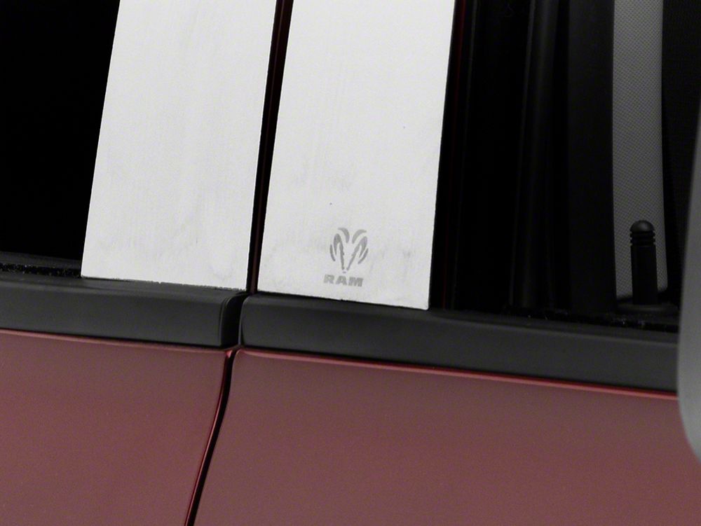 RAM Licensed by RedRock Stainless Steel Pillar Posts (10-18 RAM 2500 Crew Cab, Mega Cab)