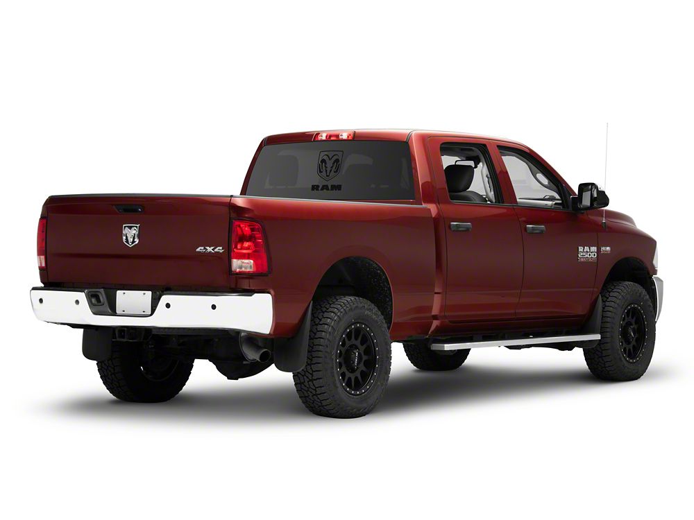 RAM Licensed by RedRock Large RAM Head with Logo; Matte Black (03-18 RAM 2500)