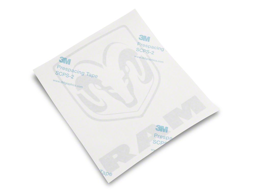 RAM Licensed by RedRock Large RAM Head with Logo; Frosted (03-18 RAM 2500)
