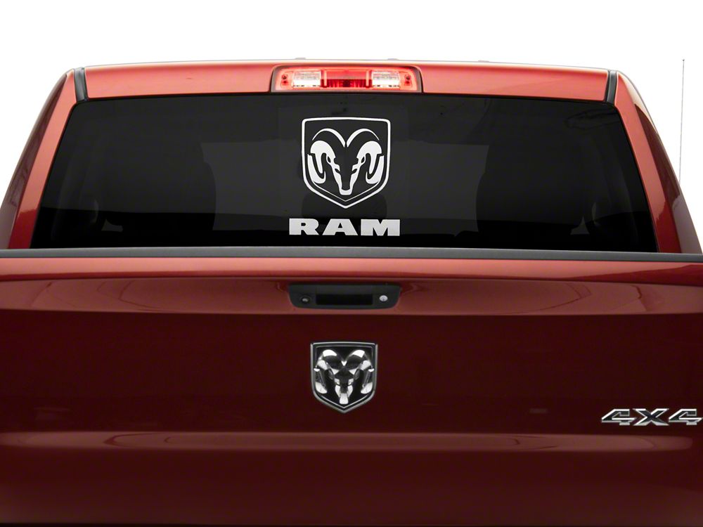 RAM Licensed by RedRock Large RAM Head with Logo; Frosted (03-18 RAM 2500)