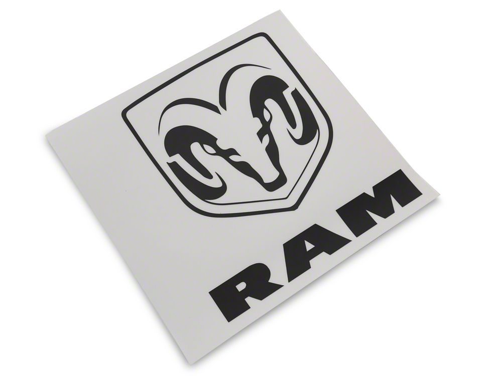 RAM Licensed by RedRock Large RAM Head with Logo; White (03-18 RAM 2500)