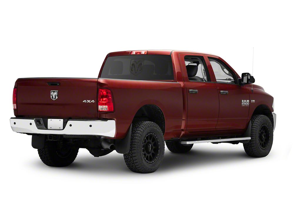RAM Licensed by RedRock Large RAM Head Logo; Matte Black (03-18 RAM 2500)