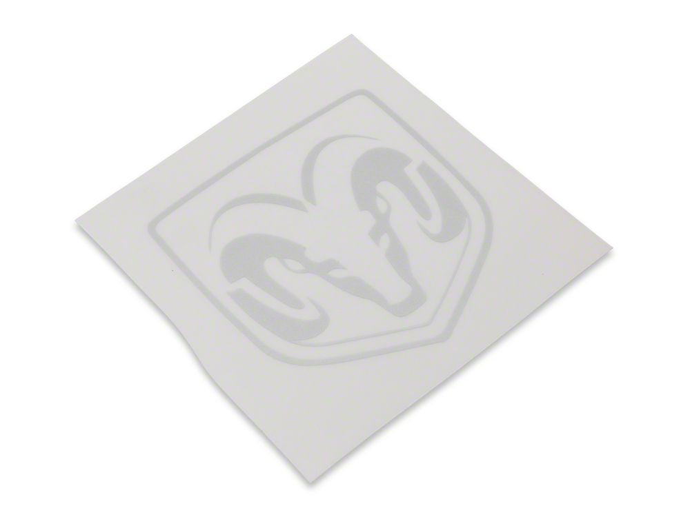 RAM Licensed by RedRock Large RAM Head Logo; Frosted (03-18 RAM 2500)