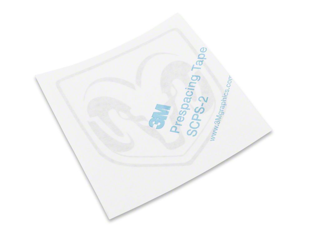 RAM Licensed by RedRock Large RAM Head Logo; Frosted (03-18 RAM 2500)