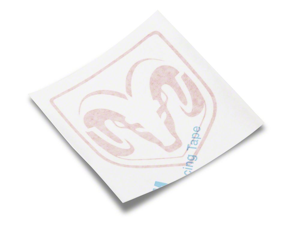 RAM Licensed by RedRock Large RAM Head Logo; Red (03-18 RAM 2500)