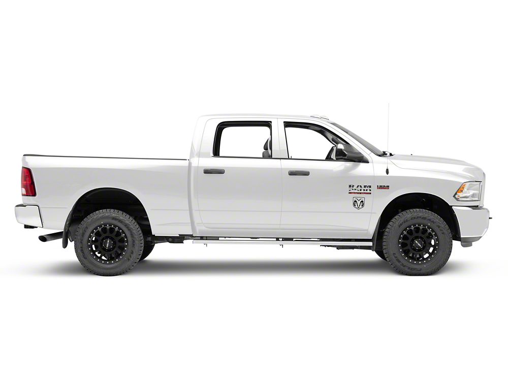 RAM Licensed by RedRock Small RAM Head Logo; Matte Black (03-18 RAM 2500)